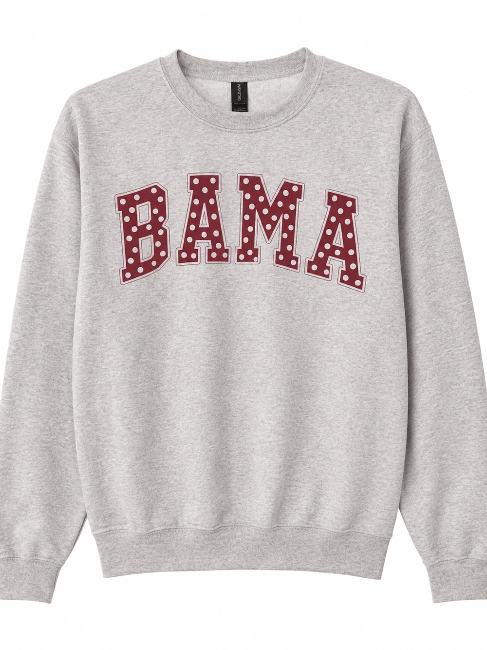 Bama Girl Polka Dot Sweatshirt – Gray